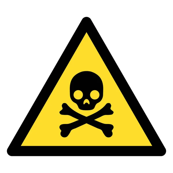 Ikona ostrzeżenia o śmierci — Wektor stockowy