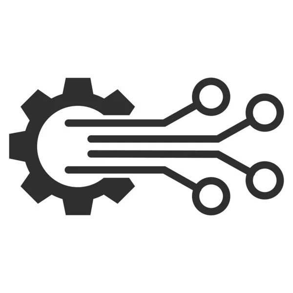 Mechanikus érzékelő lapos ikon illusztráció — Stock Vector