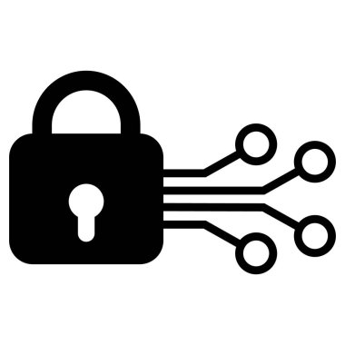 Dijital Kilit Düz Simge ResmiComment