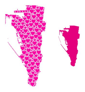 Pembe Güzel Cebelitarık Kolajı Haritası