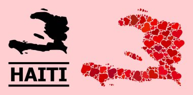 Kızıl Aşk Mozaik Haiti Haritası