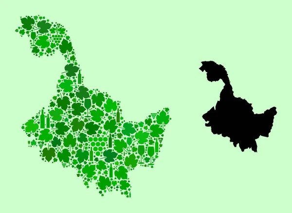 黒龍江省地図-黒龍江省地図と旅行に出かけよう。 — ストックベクタ