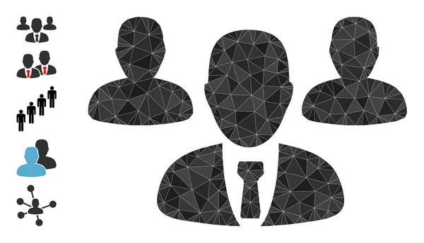 Equipe Staff Triângulo Ícone e outros ícones —  Vetores de Stock