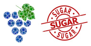 Üzüm YıIdızı Mozaiği ve Şeker Çamuru Mührü