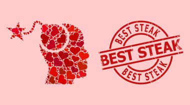 Üzüntü En İyi Biftek Rozeti ve Kızıl Aşk Bomba Fikri Mozaiği