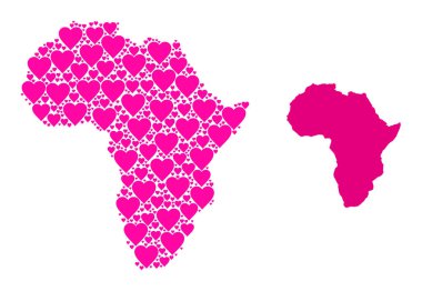 Pembe Aşk Modeli Afrika Haritası