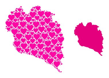 Pembe Kalp Mozaik Koh Phangan Haritası