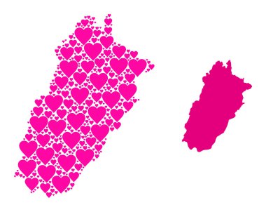 Punjab Eyaleti Pembe Kalp Modeli Haritası