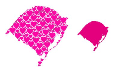 Rio Grande Do Sul 'un Pembe Aşk Kolajı