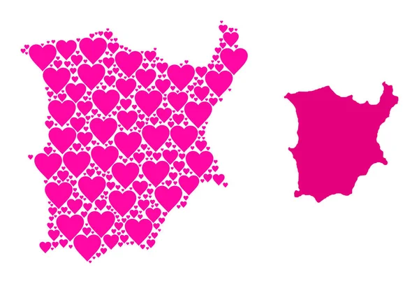 Pembe Aşk Mozaik Koh Samui Haritası