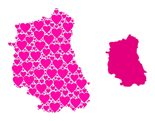 Lublin 'in Pembe Aşk Modeli Haritası