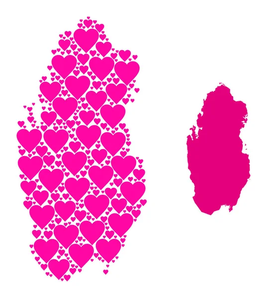 Katar 'ın Pembe Aşk Modeli Haritası