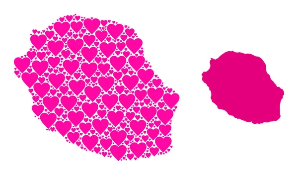 Buluşma Adası 'nın Pembe Güzel Kolaj Haritası