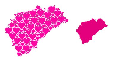 Segovia Eyaletinin Pembe Aşk Kalıpları Haritası