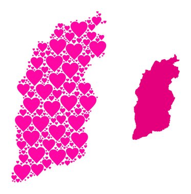 Shanxi Eyaletinin Pembe Aşk Modeli Haritası