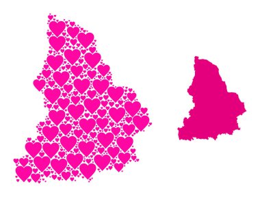 Sverdlovsk Bölgesi Pembe Kalp Kolajı Haritası