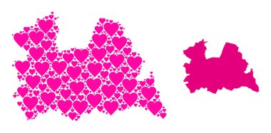 Utrecht Eyaleti Pembe Kalp Modeli Haritası