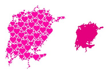 Victoria Gölü Pembe Aşk Kolajı Haritası