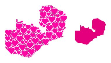 Zambiya Pembe Kalp Kolajı Haritası