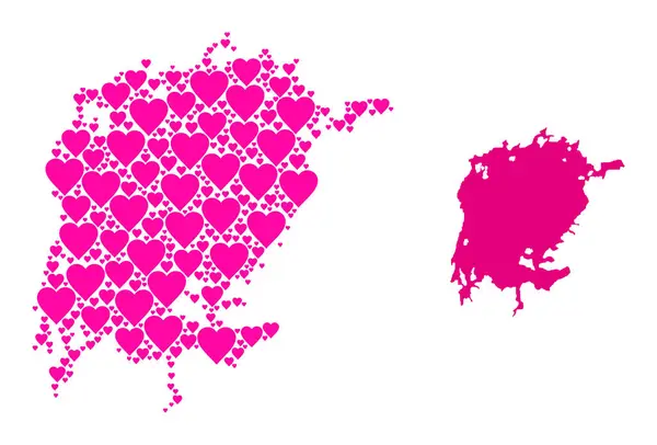 Victoria Gölü Pembe Aşk Kolajı Haritası