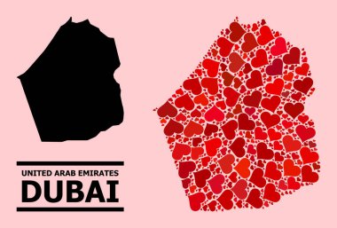 Dubai Emirliğinin Kızıl Aşk Deseni Haritası