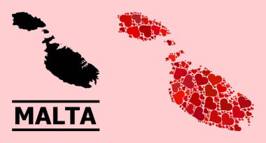 Malta Kızıl Aşk Kolajı Haritası