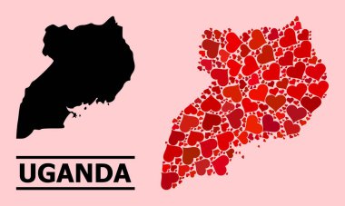 Kızıl Aşk Mozaik Uganda Haritası