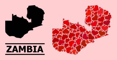 Zambiya 'nın Kızıl Aşk Mozaik Haritası