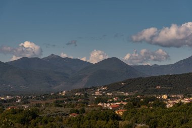 Molise, İtalya. Muhteşem sonbahar manzarası.