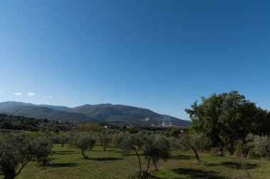 Molise, İtalya. Muhteşem sonbahar manzarası.