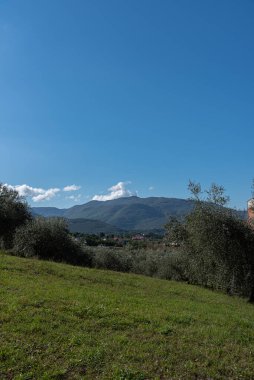 Molise, İtalya. Muhteşem sonbahar manzarası.