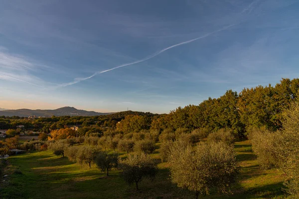 Молизе Италия Захватывающая Осенняя Панорама — стоковое фото