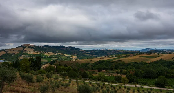 Bernardella Ascoli Piceno Marche Maravillosa Vista Las Colinas Marche — Foto de Stock