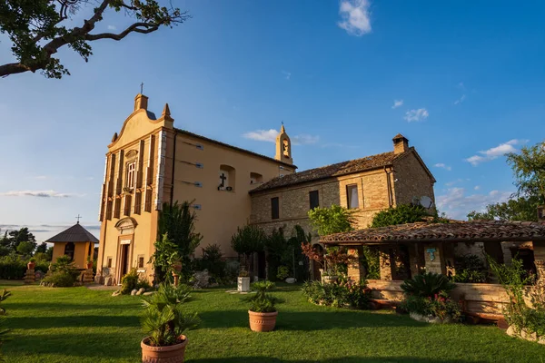 Bernardella Ascoli Piceno Marche Santuario Virgen Consolación Vista Panorámica — Foto de Stock