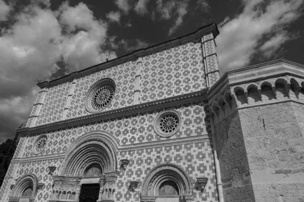 拉奎拉 阿布鲁佐 圣玛利亚大教堂 城市的宗教象征 可追溯到1288年 — 图库照片