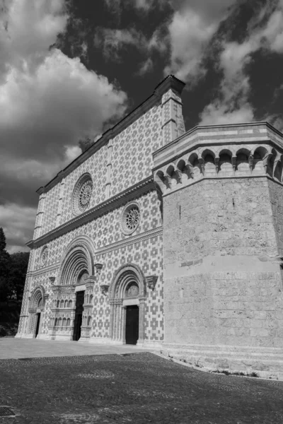Aquila Abruzzo Basiliek Van Santa Maria Collemaggio Een Religieus Symbool — Stockfoto