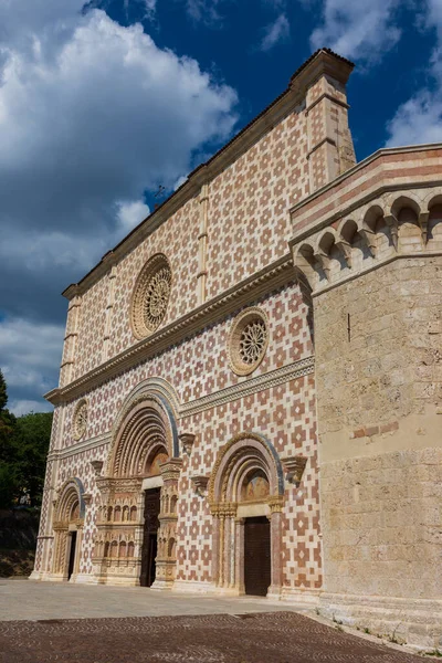 Aquila Abruzzo Basiliek Van Santa Maria Collemaggio Een Religieus Symbool — Stockfoto