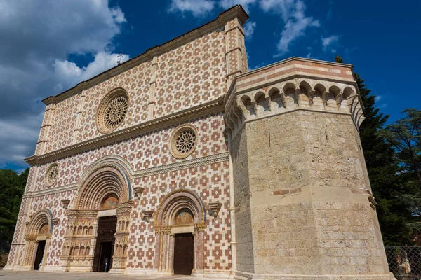 Aquila Abruzzo Bazilika Santa Maria Collemaggio Náboženský Symbol Města Pocházející — Stock fotografie