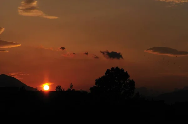 Θεαματικές Φωτογραφίες Ηλιοβασιλέματος Στο Μολίζε — Φωτογραφία Αρχείου