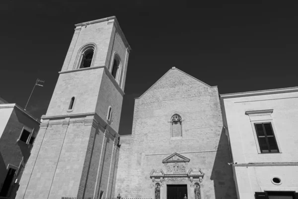 Polignano Mare Igreja Mãe Maria Assunta Nasce Piazza Emanuele Fachada — Fotografia de Stock