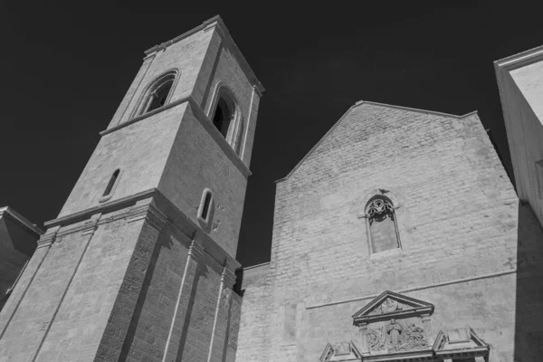 Polignano Mare Chiesa Madre Maria Assunta Sorge Piazza Emanuele Sobria — Foto Stock