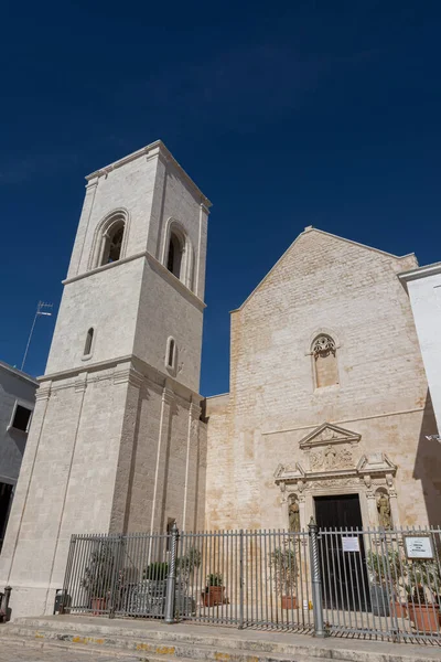 Polignano Mare Moederkerk Van Maria Assunta Het Stijgt Piazza Emanuele — Stockfoto