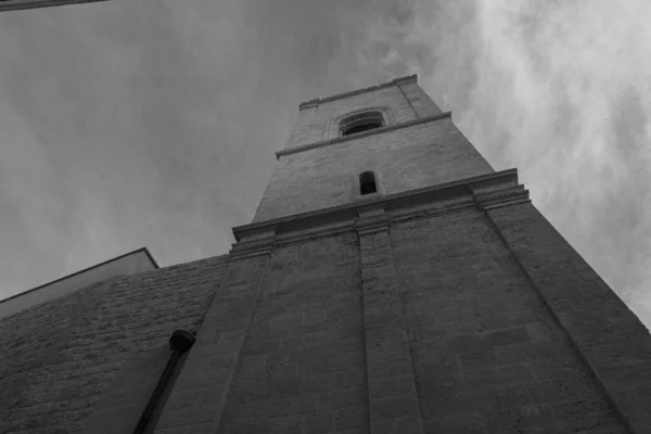 Polignano Mare Chiesa Madre Maria Assunta Sorge Piazza Emanuele Sobria — Foto Stock