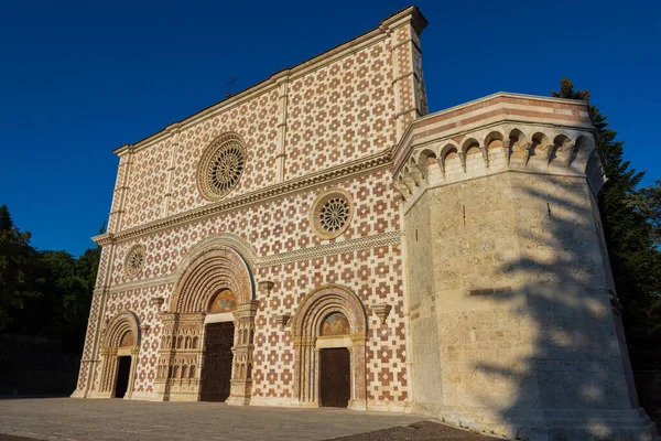 Aquila Abruzzo Bazilika Santa Maria Collemaggio Náboženský Symbol Města Pocházející — Stock fotografie