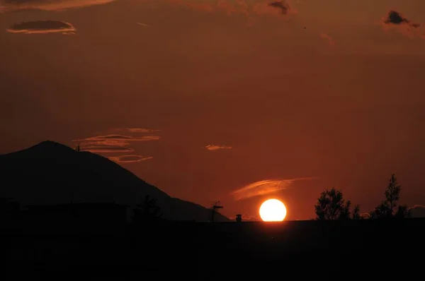 Fotos Espectaculares Puestas Sol Molise —  Fotos de Stock