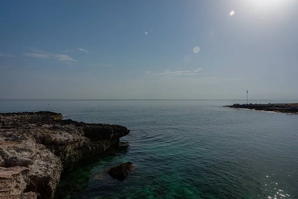 Ostuni Brindisi Puglia Fantástica Vista Las Aguas Claras Claras Las — Foto de Stock