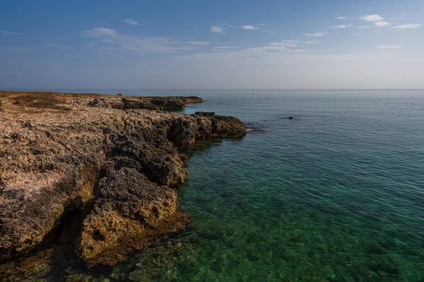 Ostuni Brindisi Puglia Fantástica Vista Las Aguas Claras Claras Las — Foto de Stock