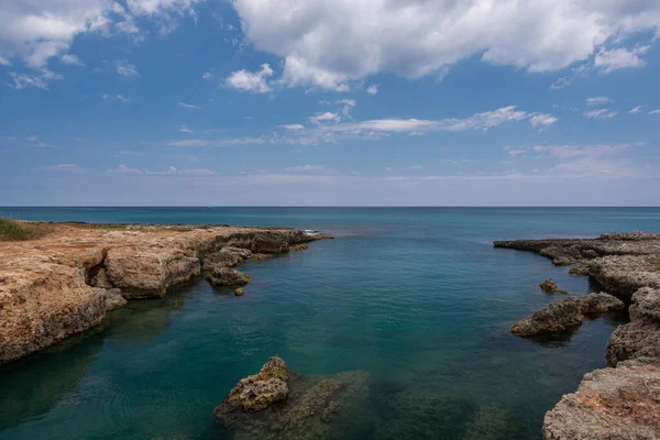 Ostuni Brindisi Puglia Fantástica Vista Las Aguas Claras Claras Las — Foto de Stock