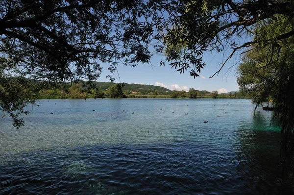 Posta Fibreno Frosinone Lazio Italie Lac Trouve Dans Latium Dans — Photo