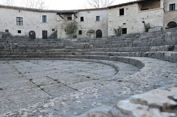 Een Sepino Saepinum Een Romeins Archeologisch Gebied Gelegen Regio Molise — Stockfoto